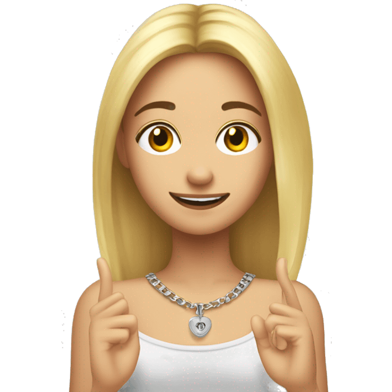 Chico moreno dandole un anillo a chica rubia emoji