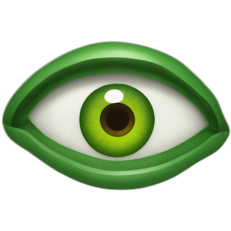 ojo verde emoji