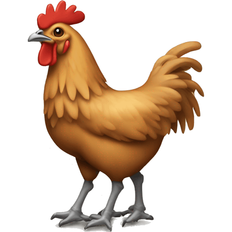 Chicken on a donkey emoji