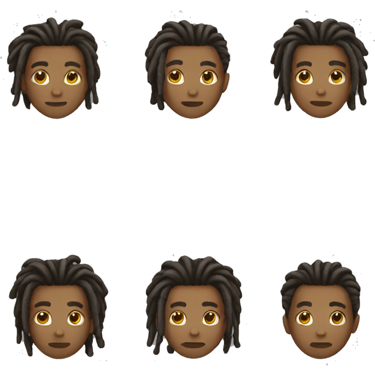 Guy with dreads emoji