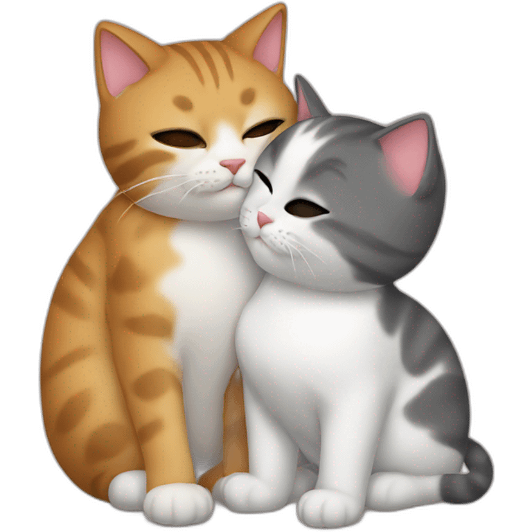 cat with partner kissing emoji