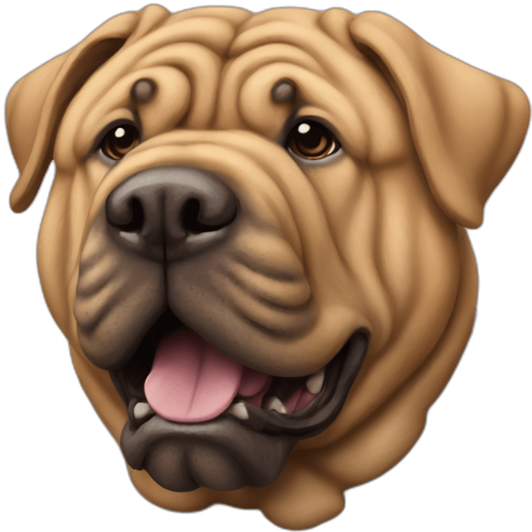 Perro sharpei emoji