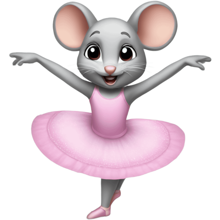 Ballet dancing mouse  emoji