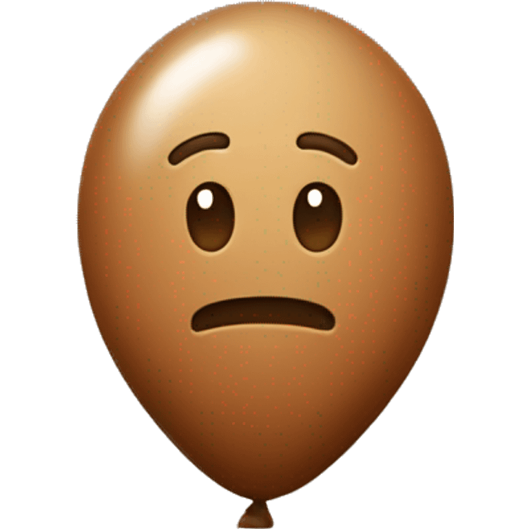 Brown balloon H emoji