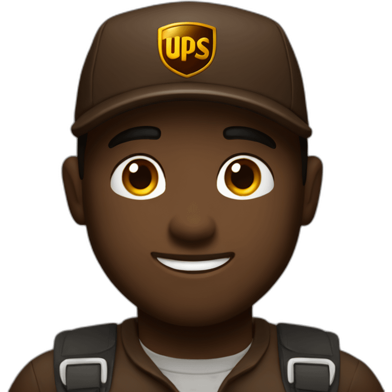 Ups delivery man emoji