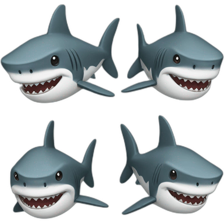 Sharks with beard emoji