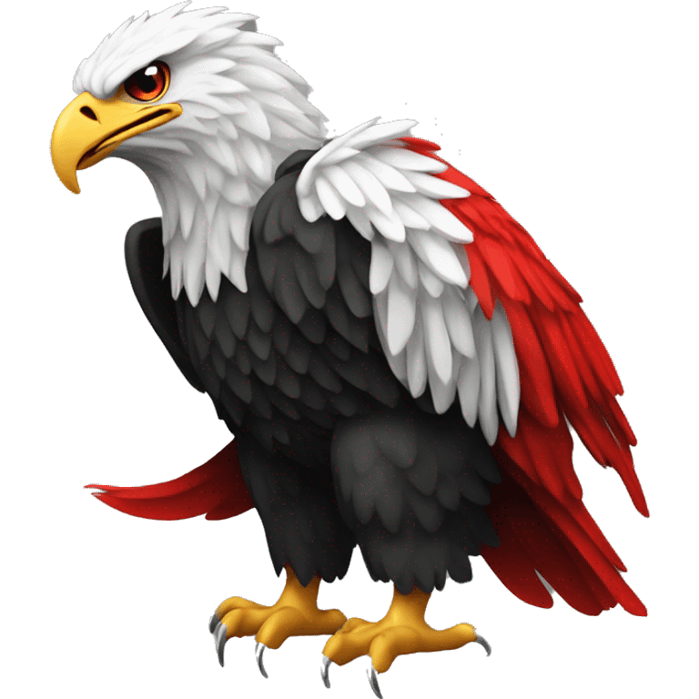 the albanian eagle from the albanian flag emoji