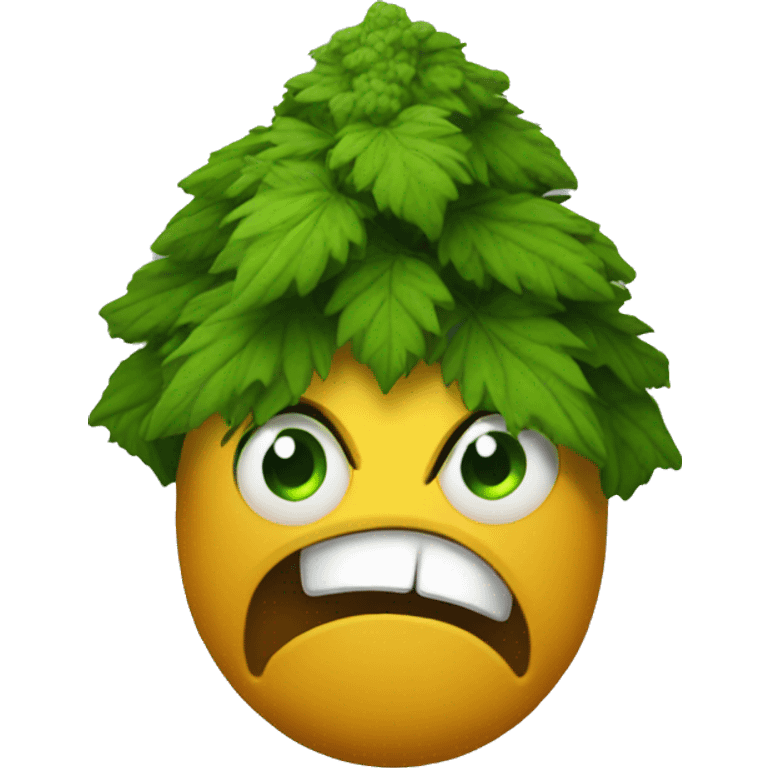 Scared weed nug emoji