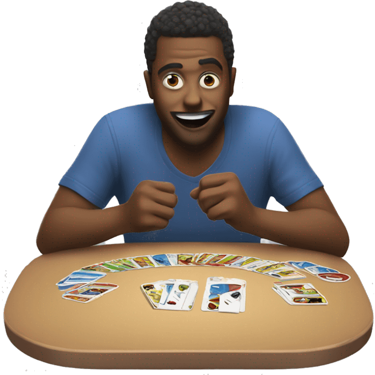 John wicked playing uno emoji