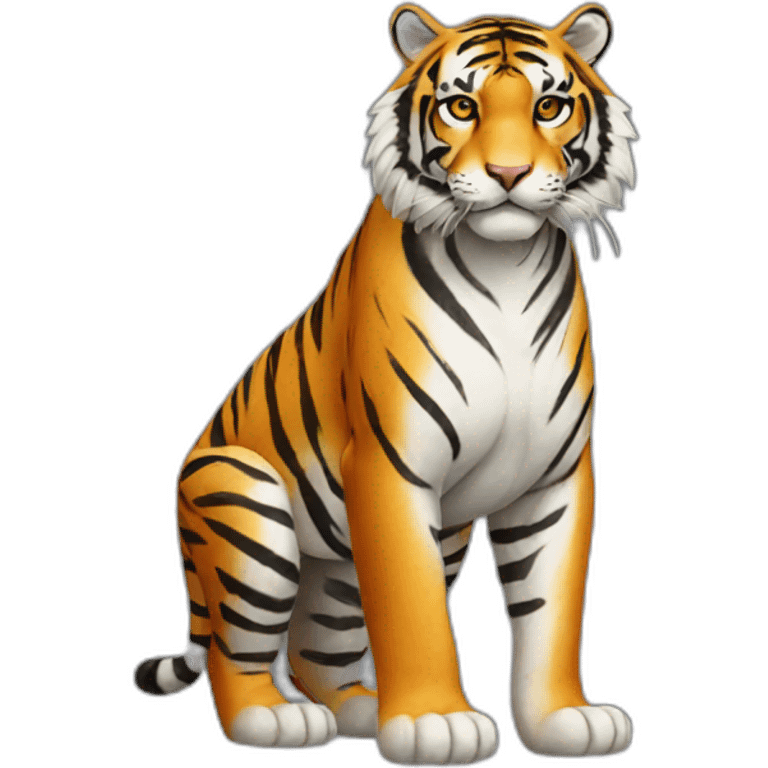 realistic tiger full body emoji