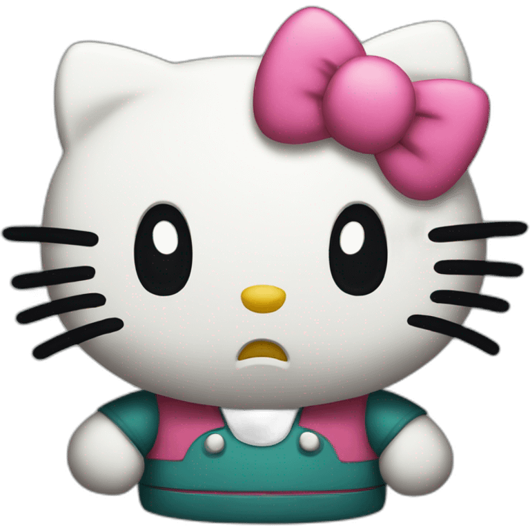 Hello kitty angry emoji