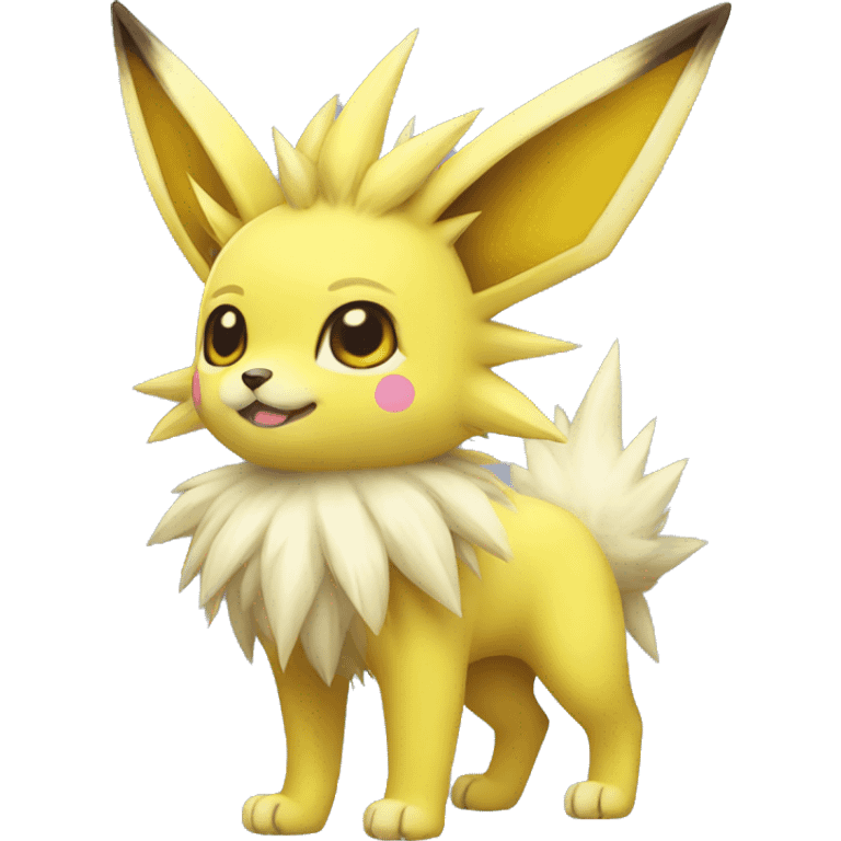 Kawaii Cool Jolteon full body emoji