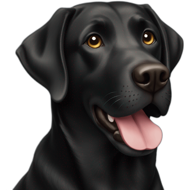 Black Labrador retriever emoji