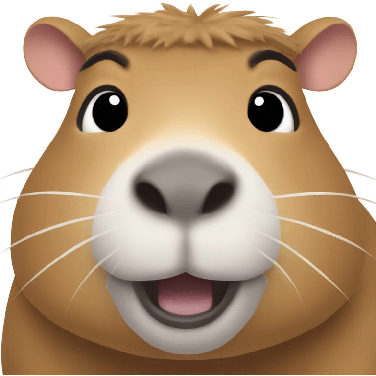 Cute capibara emoji