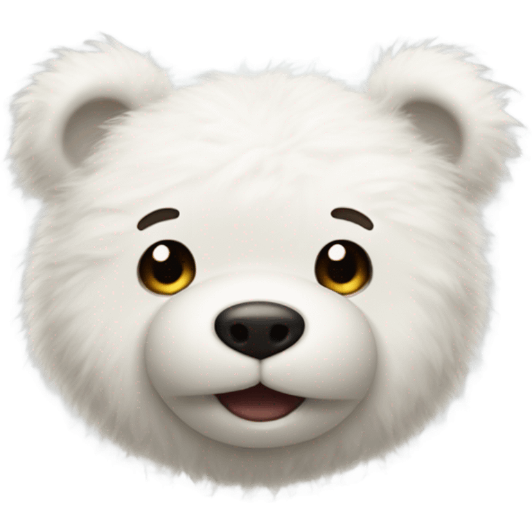 Teddy bear white emoji