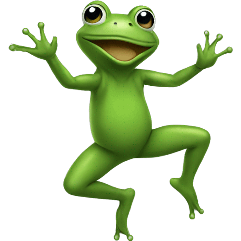 dancing frog  emoji