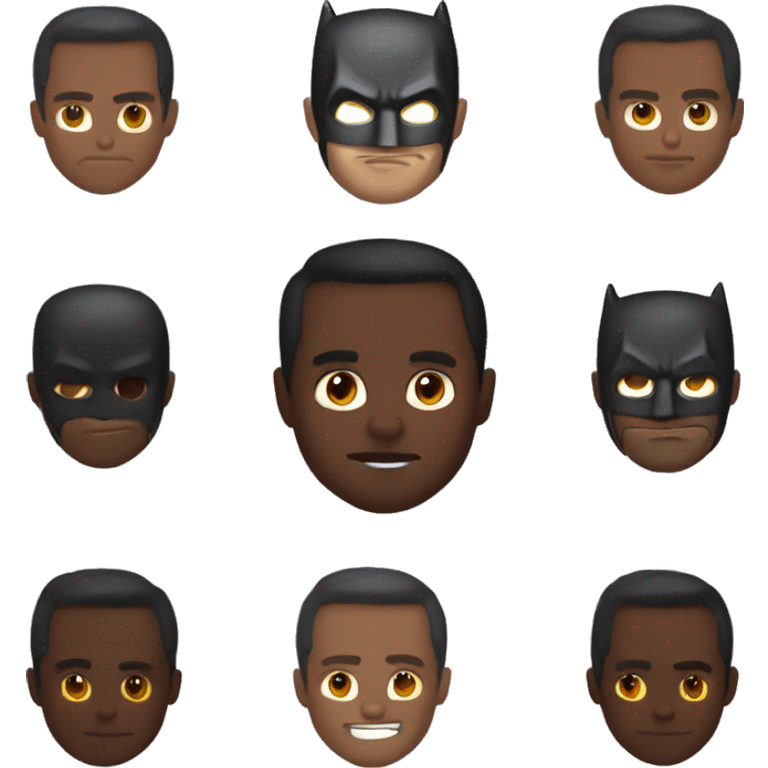 A brown skinned batman  emoji