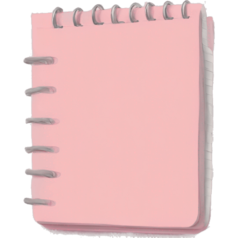 light pink notepad emoji