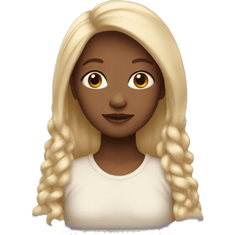 girl with beige hair emoji