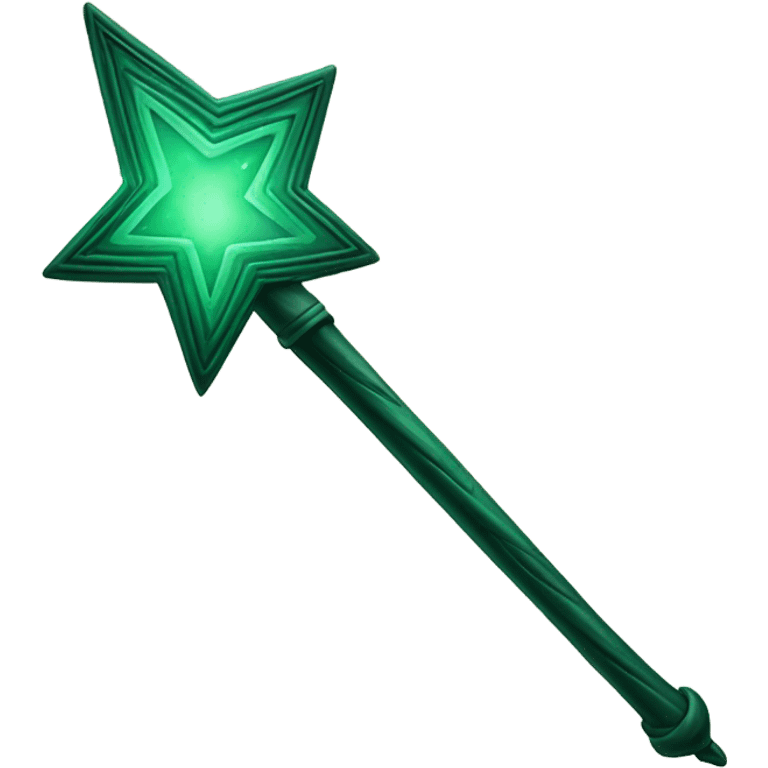 dark green magic wand emoji