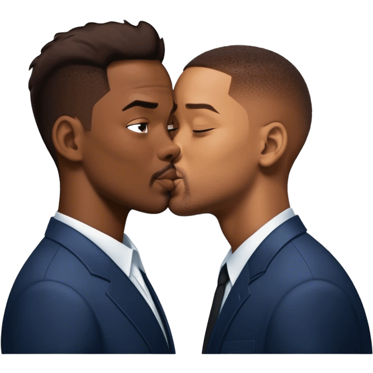 chris rock kissing will smith emoji