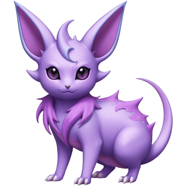 Cool Edgy Cute Shiny Ethereal Noibat-Espeon-Nidorino-hybrid  full body emoji