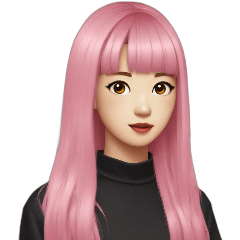 Lisa from black pink Kpop emoji