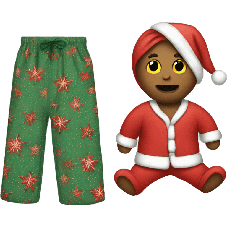 Chrismas pyjama  emoji