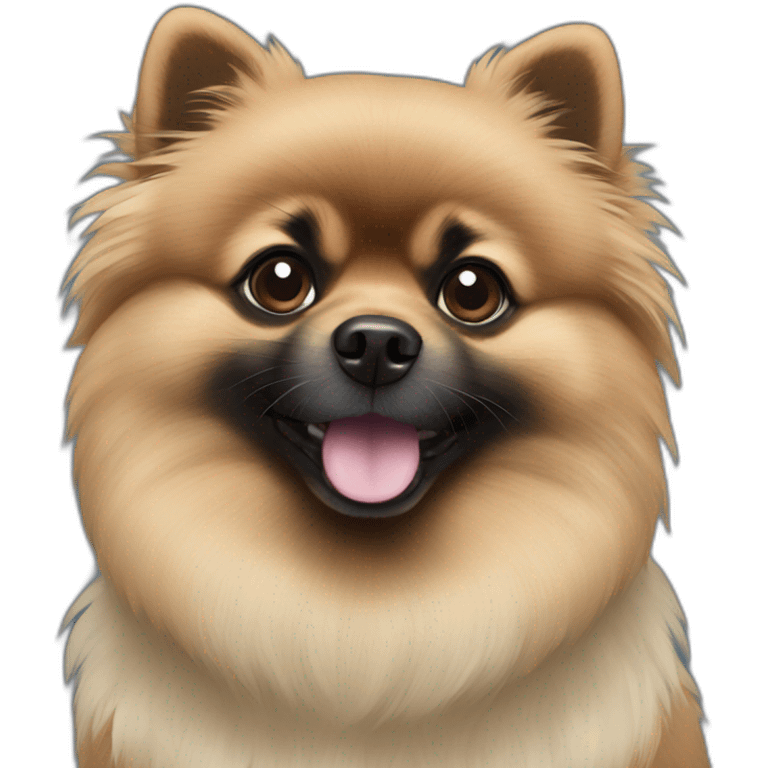 Black pomeranian emoji