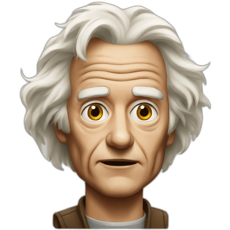 portrait Emmett Brown  emoji