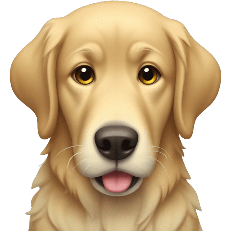 goalden retriever crying emoji