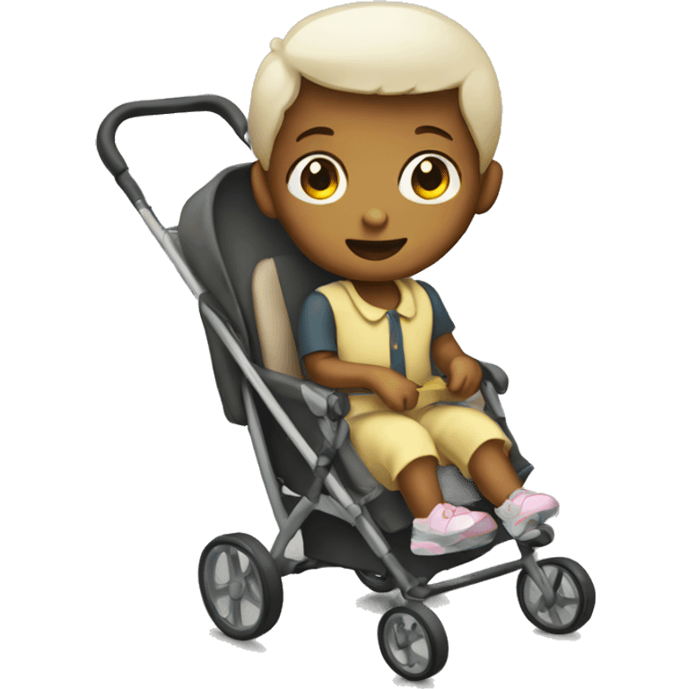 A child in a stroller emoji