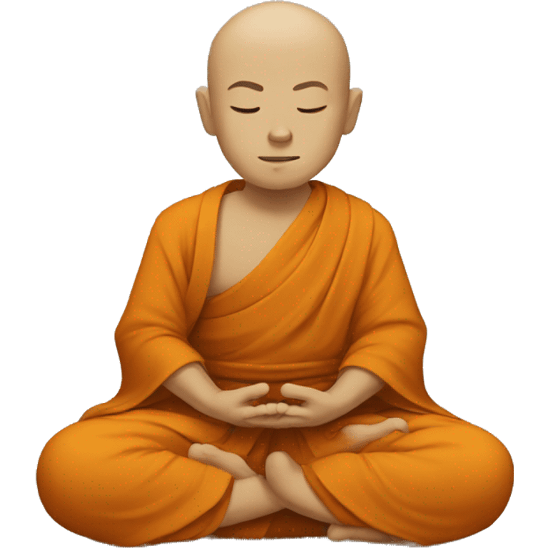 meditating monk  emoji