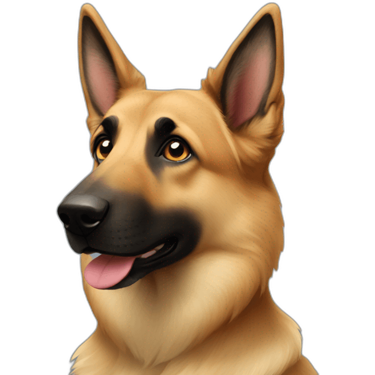 tilted-head-Belgian-shepard emoji