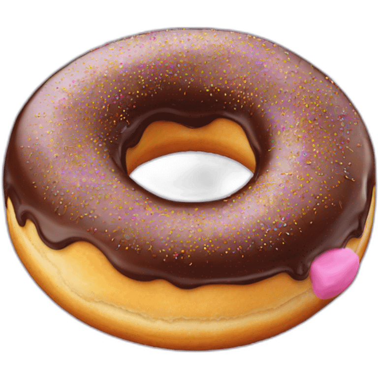 Donut sucré au sucre emoji