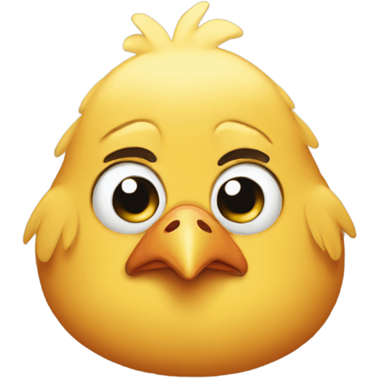 Sad chicken  emoji