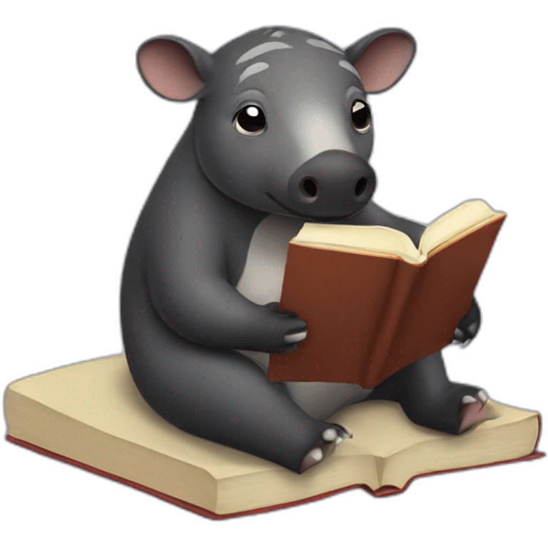 Tapir Reading A Book emoji