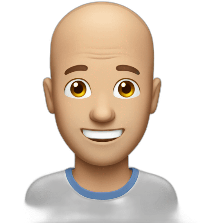 balding happy man emoji