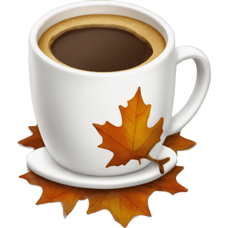 Autumn coffe  emoji