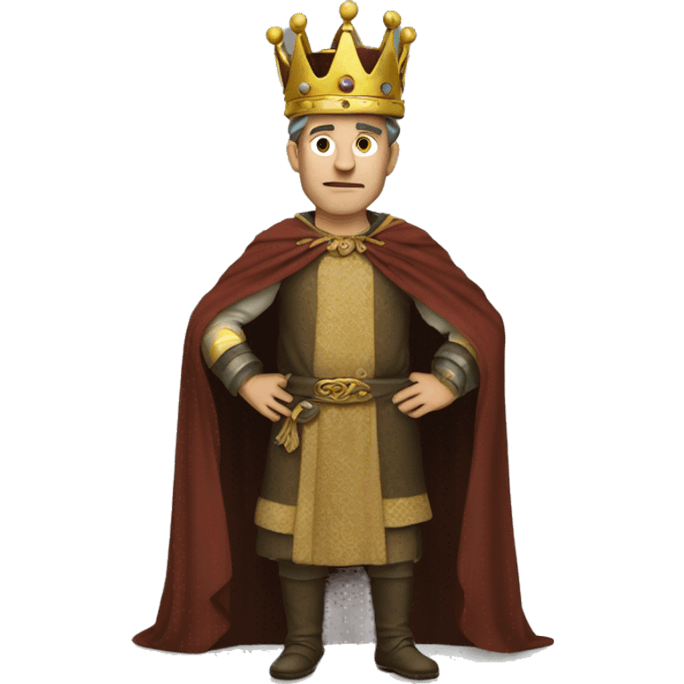 King with poor clothes emoji