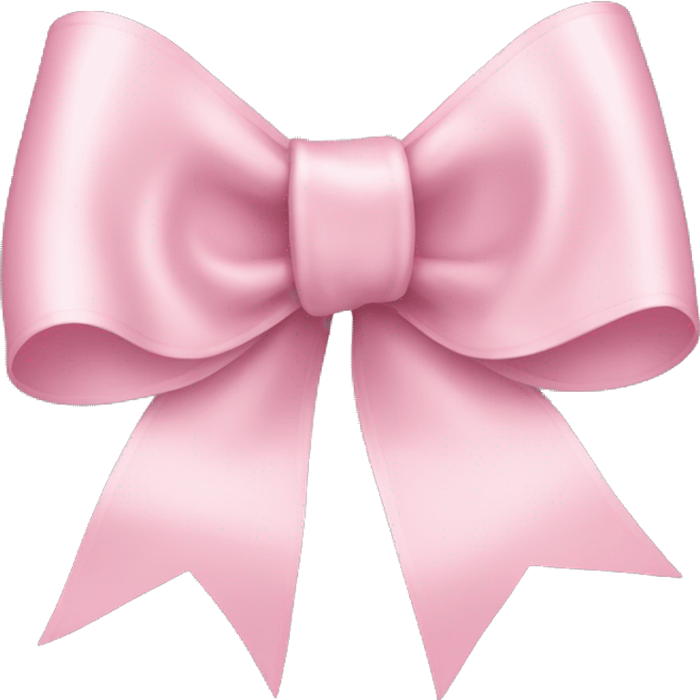 light pink ribbon bow emoji