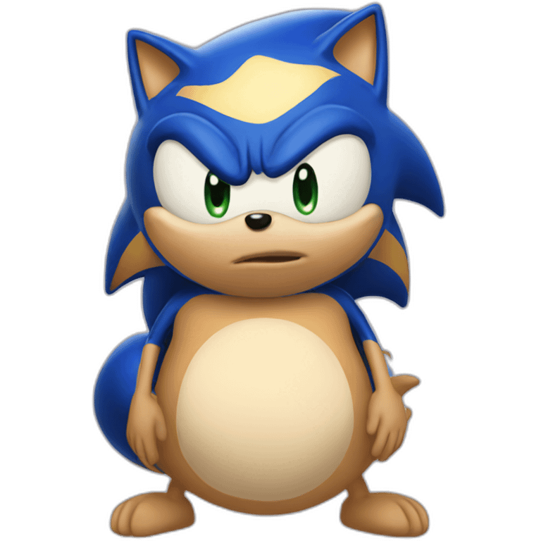 Pregnant sonic emoji