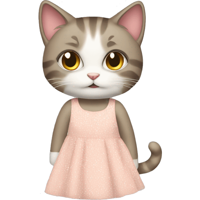 cat with dress emoji