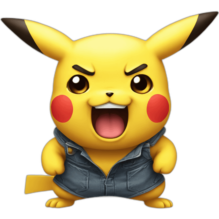 Angry Pikachu emoji