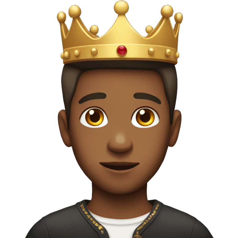 Boy with crown emoji