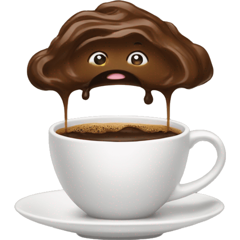 a hungry coffe emoji