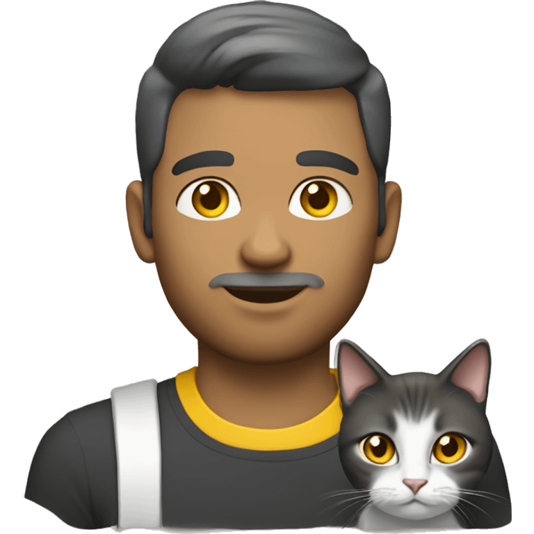 Family emoji: men with brow eyes hair and beard women with blue eyes and brow hair is a black and white cat with yellow eyes and is a car with red gray and white color and yellow eyes emoji