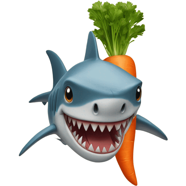 shark carrot emoji