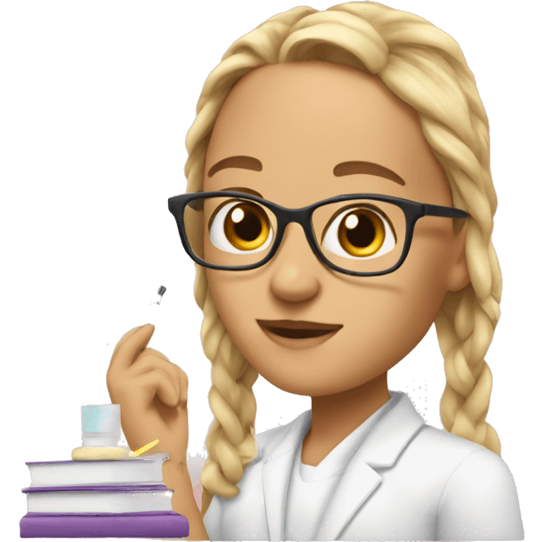 Studying with skincare  emoji