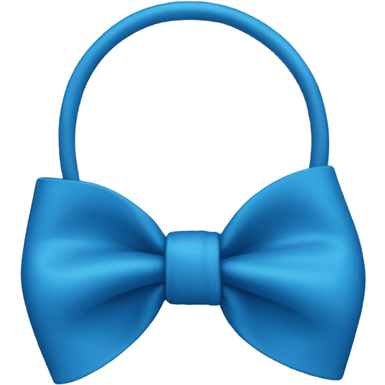 blue bow emoji